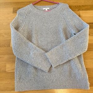 BP Nordstrom Gray Oversized Ribbed Cozy Sweater Women's Small